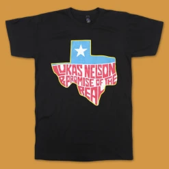 Lukas Nelson & Promise Of The Real New Merch Lone Star Tour 2018 Black T-Shirt
