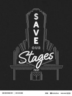 NIVA New Merch Save Our Stages Fest - Double Sided Hand Screen-Printed Poster 7 NIVA New Merch Save Our Stages Fest - Double Sided Hand Screen-Printed Poster