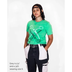 Autostraddle Basic Scissoring Green Tee New Merch