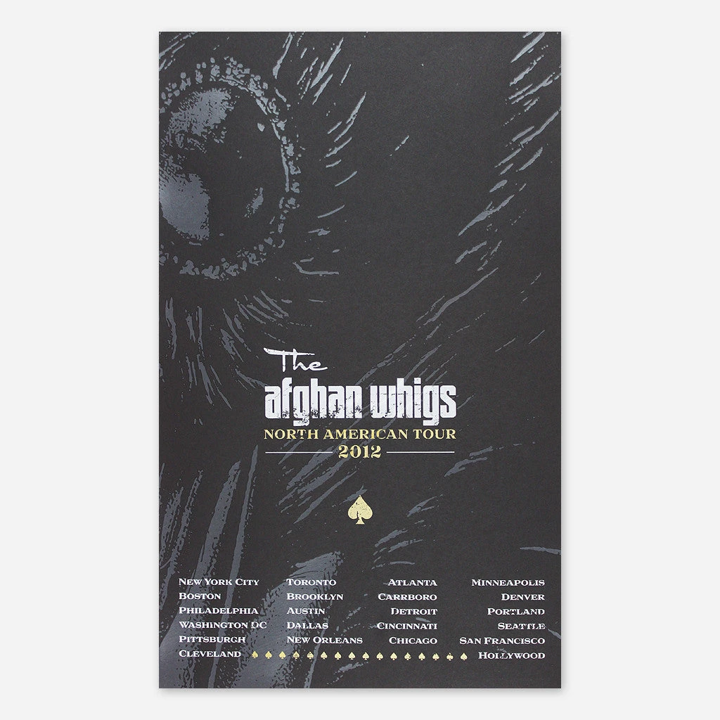 Afghan Whigs 2012 North American Tour Poster 1 Afghan Whigs 2012 North American Tour Poster