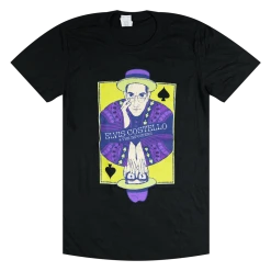 Elvis Costello Card 2017 Tour Black T-Shirt New Merch