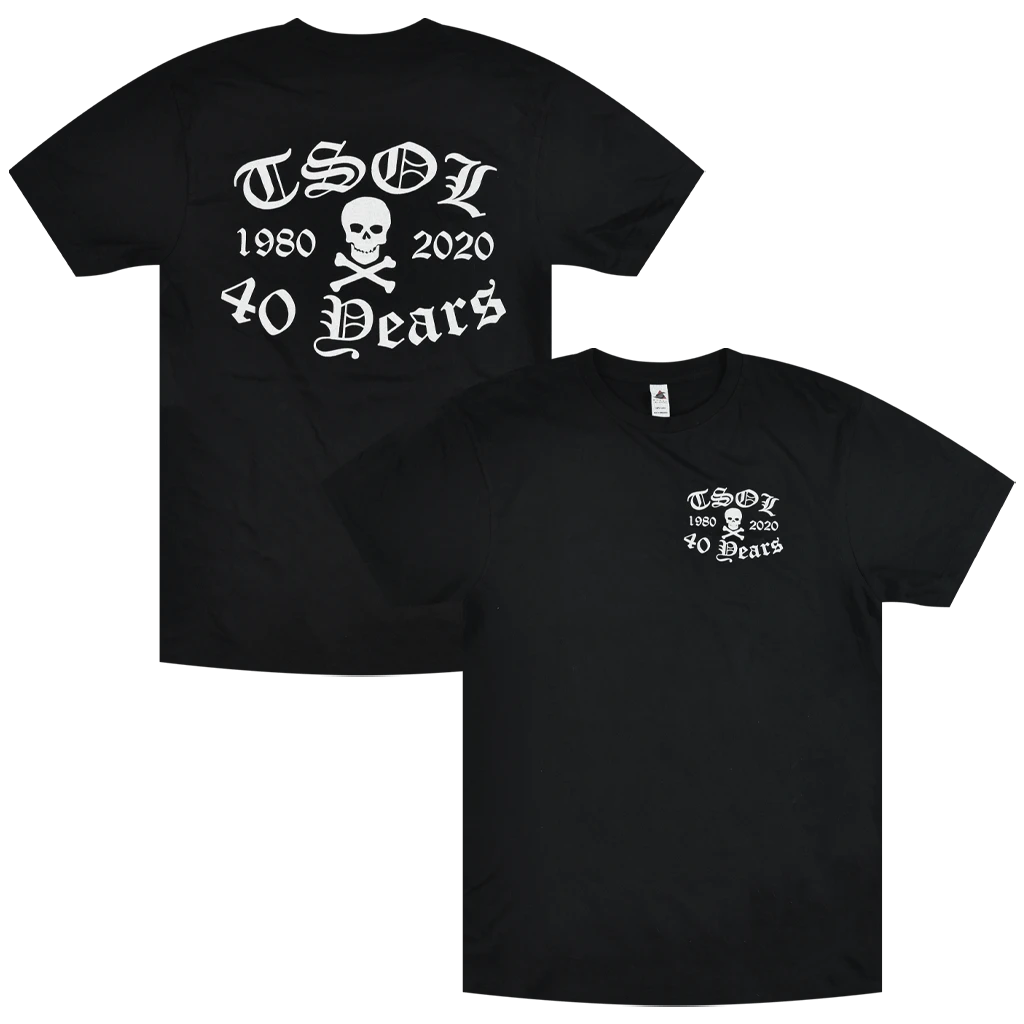 T.S.O.L. 40 Years Pocket Print T-Shirt New Merch 1 T.S.O.L. 40 Years Pocket Print T-Shirt New Merch