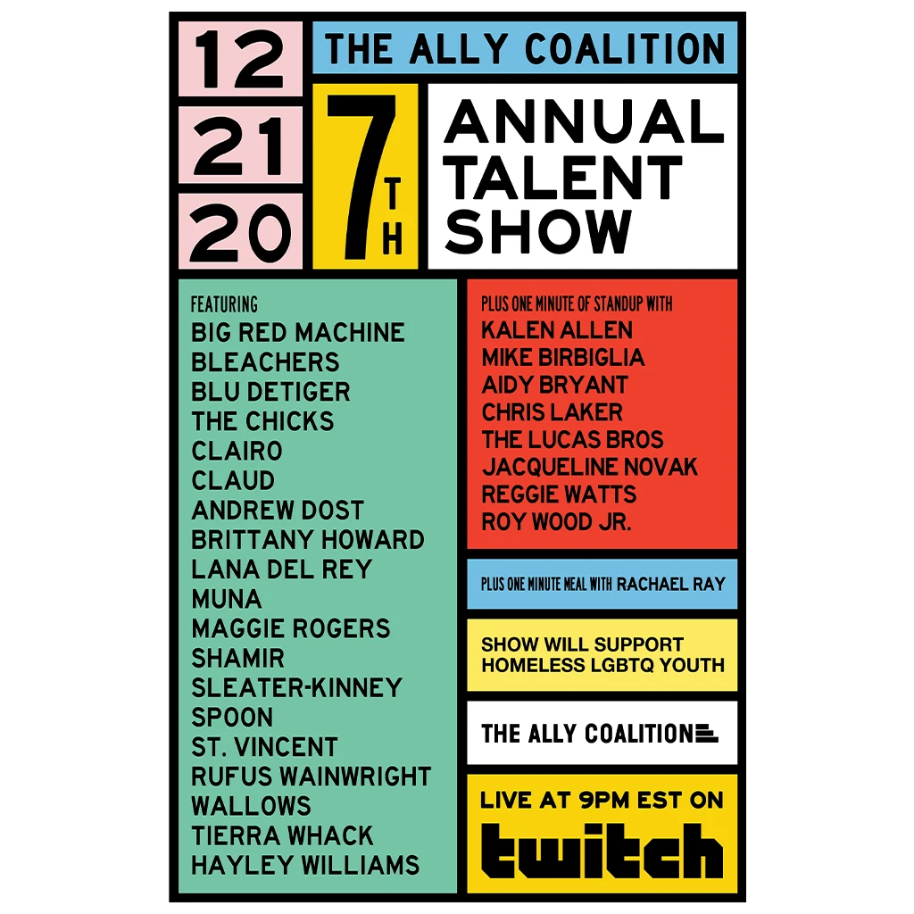 The Ally Coalition New Merch 7th Annual Talent Show Limited Edition Poster Signed By Jack Antonoff 2 The Ally Coalition New Merch 7th Annual Talent Show Limited Edition Poster Signed By Jack Antonoff
