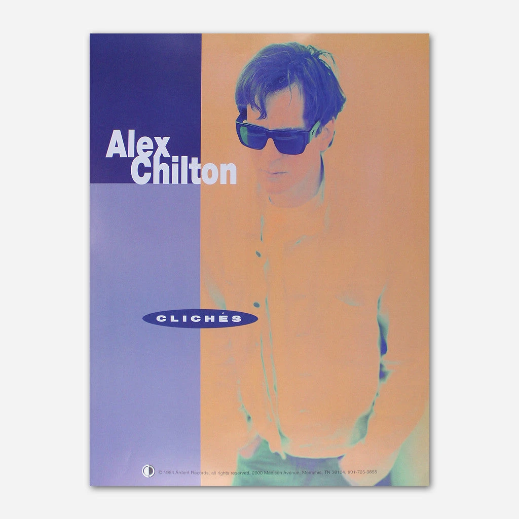 Ardent Music New Merch Alex Chilton - Cliches Poster 1 Ardent Music New Merch Alex Chilton - Cliches Poster