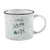 A Great Big Pile Of Leaves New Merch Blue & Green Flower Coffee Mug