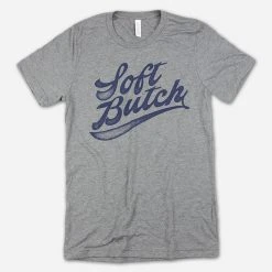 Autostraddle New Merch Soft Butch Grey Tri-Blend