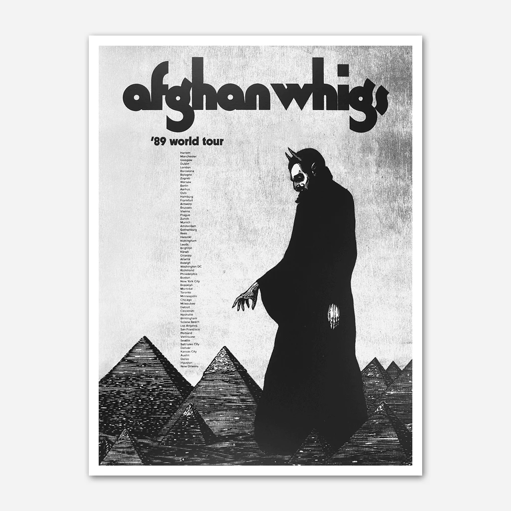 Afghan Whigs '89 World Tour Poster 1 Afghan Whigs '89 World Tour Poster