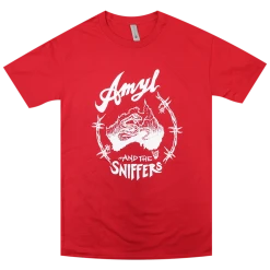 Amyl And The Sniffers Snake Red T-Shirt New Merch
