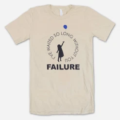 Failure New Merch Dirty Blue Balloons Cream T-Shirt