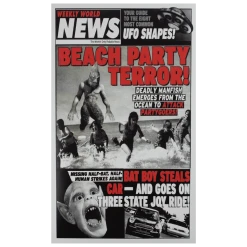 Weekly World News Beach Party Terror Showprint Poster