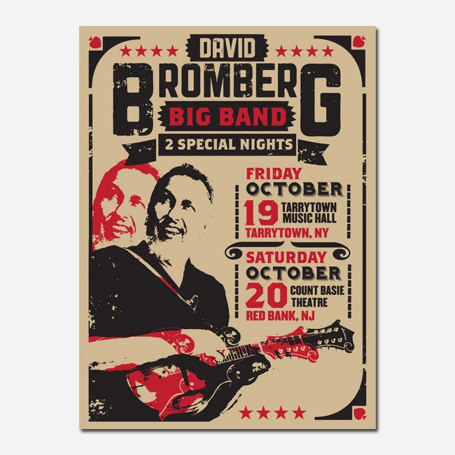 David Bromberg New Merch Big Band 18" X 24" Poster 1 David Bromberg New Merch Big Band 18" X 24" Poster