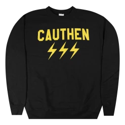 Paul Cauthen Cauthen Bolts Black Sweatshirt