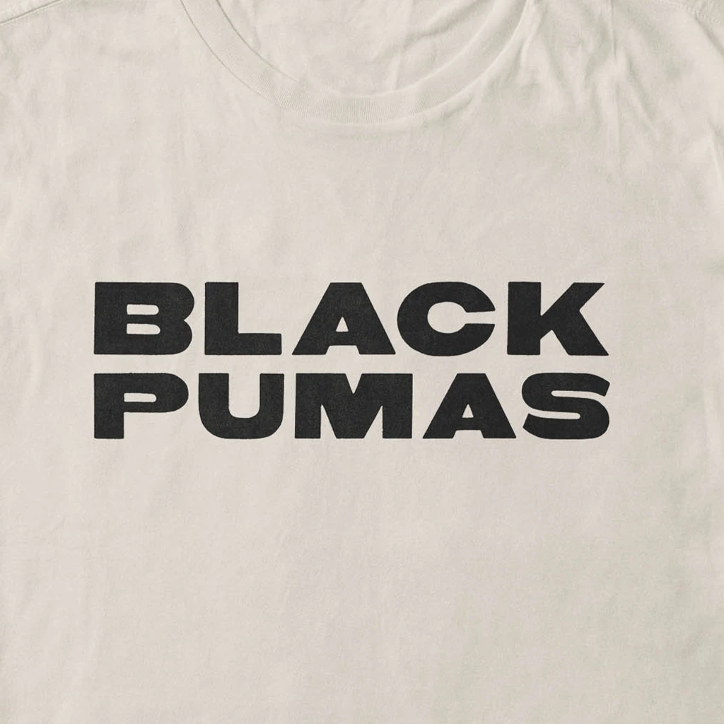 Black Pumas Deluxe Double Pumas Cream T-Shirt 2 Black Pumas Deluxe Double Pumas Cream T-Shirt
