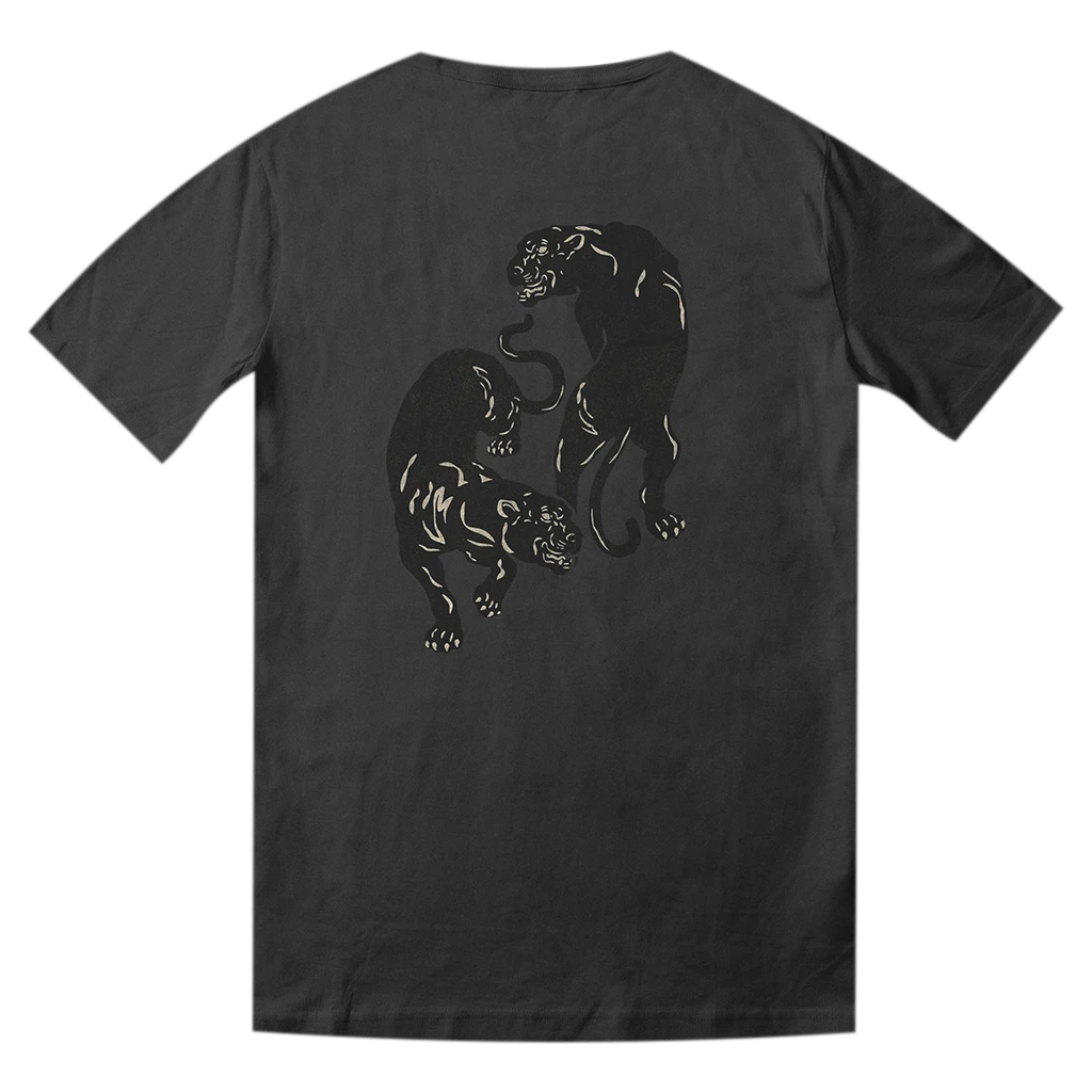 Black Pumas Deluxe Double Pumas Dark Grey T-Shirt 4 Black Pumas Deluxe Double Pumas Dark Grey T-Shirt