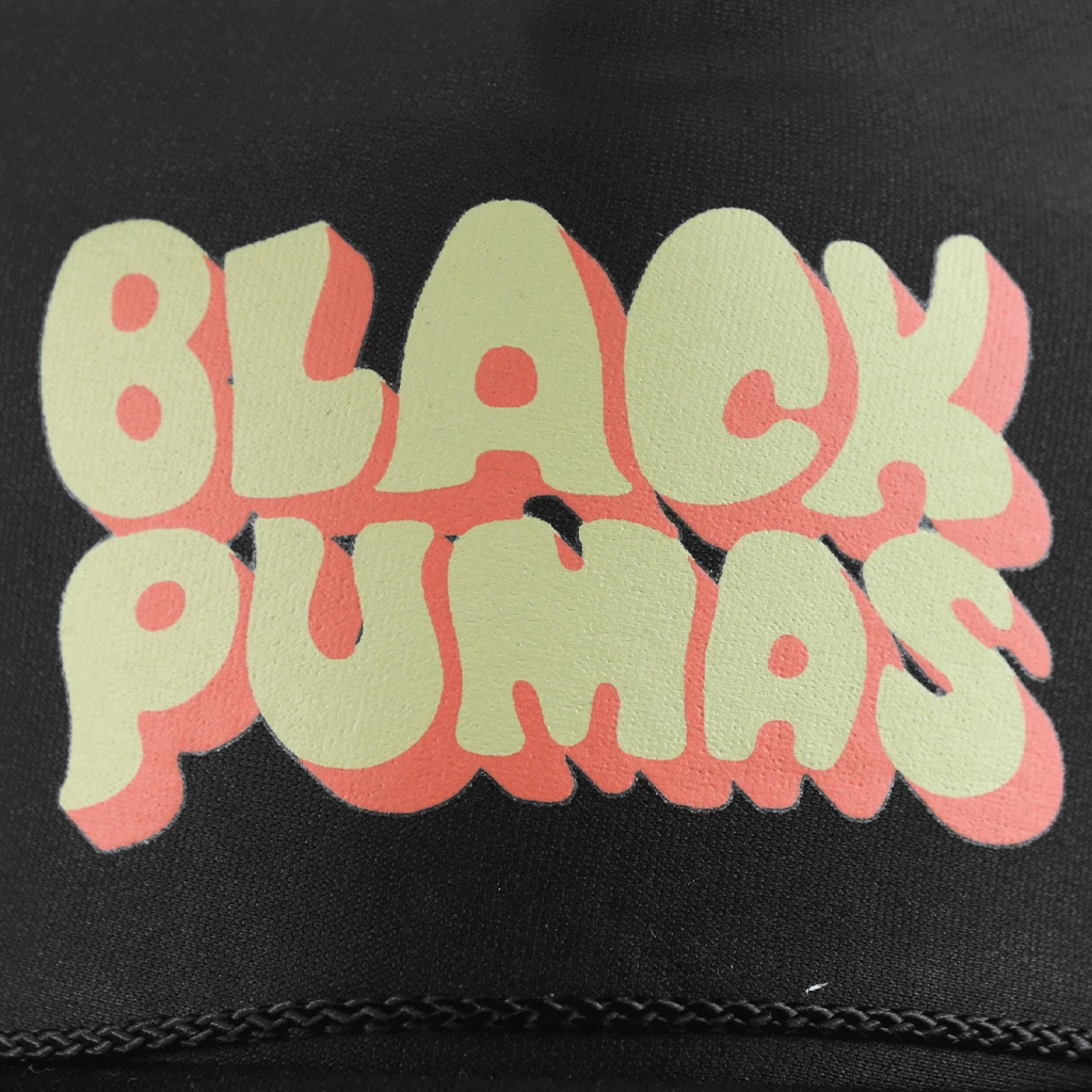 Black Pumas Psychedelic Foam Trucker Hat New Merch 2 Black Pumas Psychedelic Foam Trucker Hat New Merch