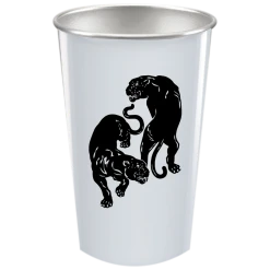 Black Pumas Double Puma Stainless Steel Pint Cups 13 Black Pumas Double Puma Stainless Steel Pint Cups