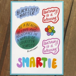 New Merch Blair Imani Sticker Sheet Set 6 New Merch Blair Imani Sticker Sheet Set