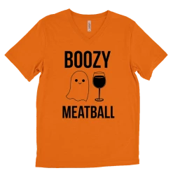 Meatball Merch Boozy Meatball V-Neck T-Shirt New Merch