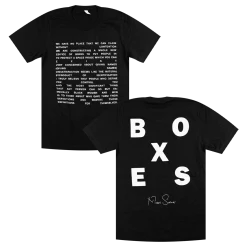 Moses Sumney Boxes Black T-Shirt New Merch