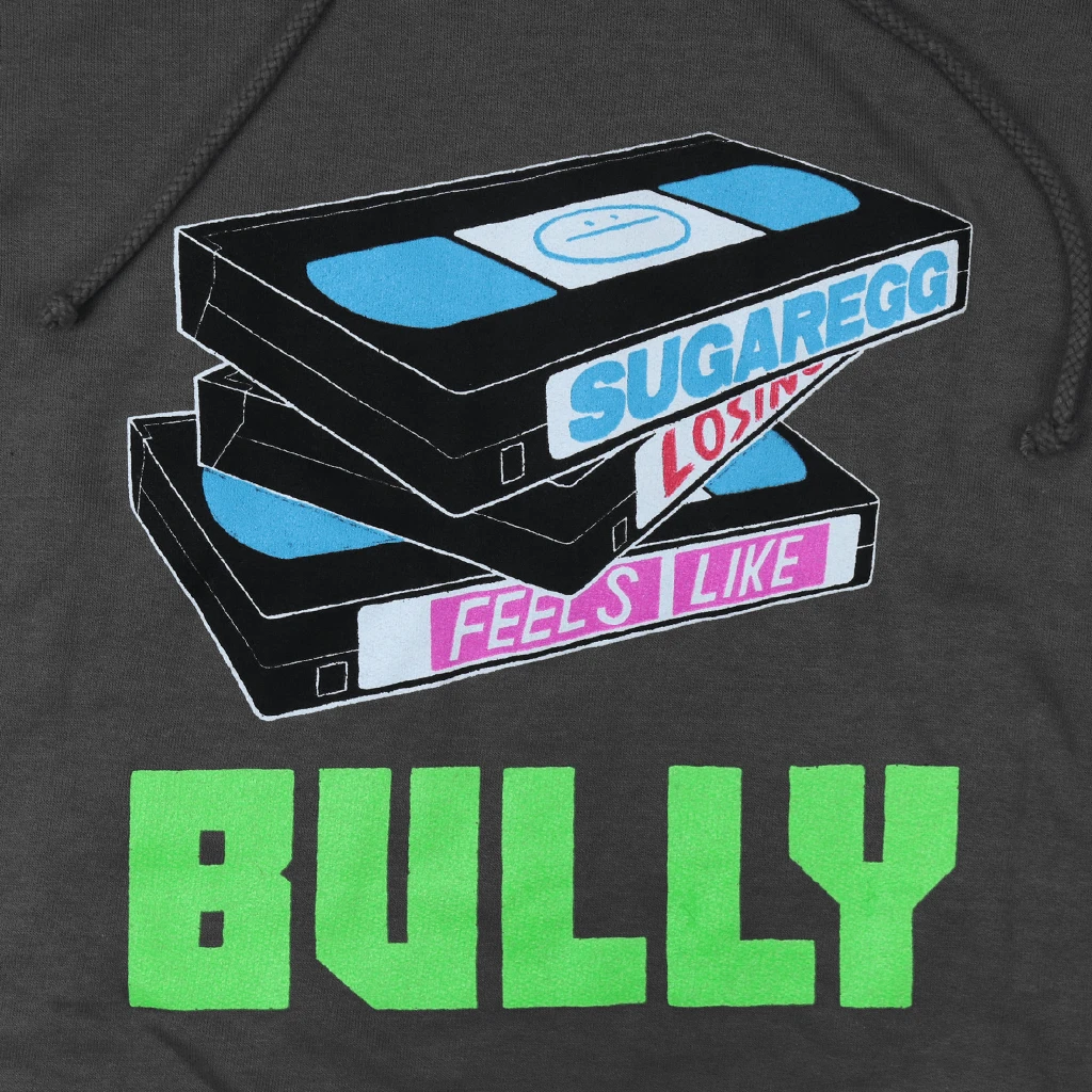 Bully New Merch VHS Tapes Steel Grey Pullover Hoodie 2 Bully New Merch VHS Tapes Steel Grey Pullover Hoodie