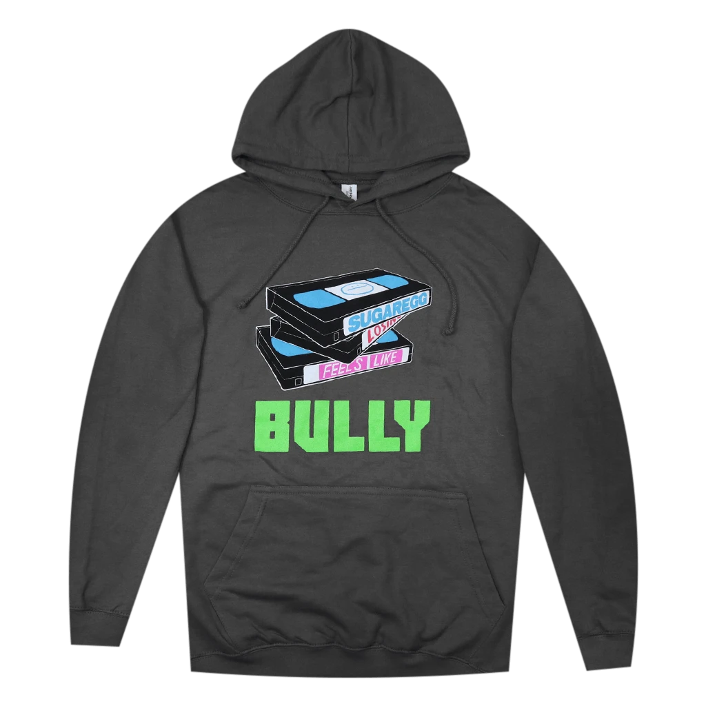 Bully New Merch VHS Tapes Steel Grey Pullover Hoodie 1 Bully New Merch VHS Tapes Steel Grey Pullover Hoodie