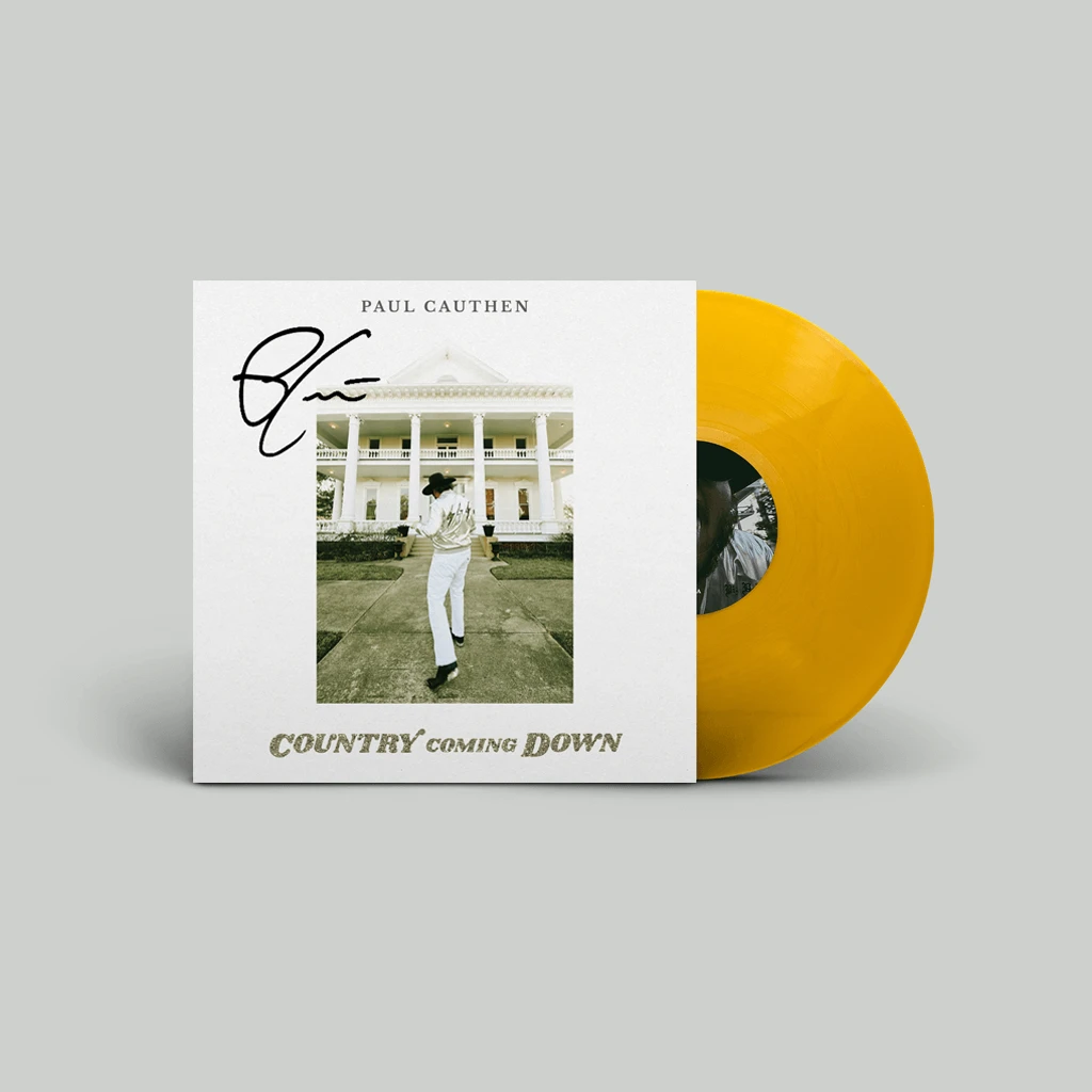 Paul Cauthen New Merch Signed Country Coming Down Gold Vinyl 1 Paul Cauthen New Merch Signed Country Coming Down Gold Vinyl