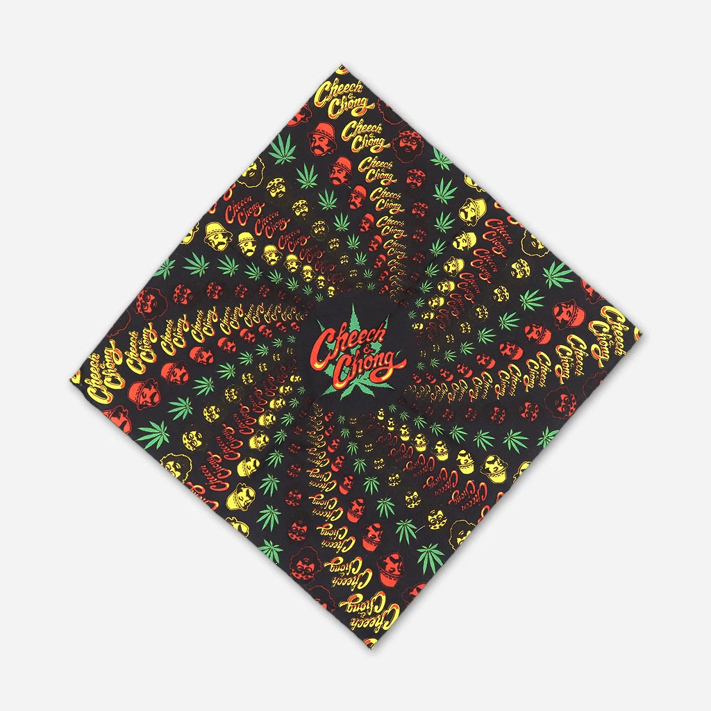 Cheech And Chong Rasta Spiral 3D Bandana New Merch 1 Cheech And Chong Rasta Spiral 3D Bandana New Merch