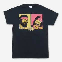 Cheech And Chong Faces Black T-Shirt