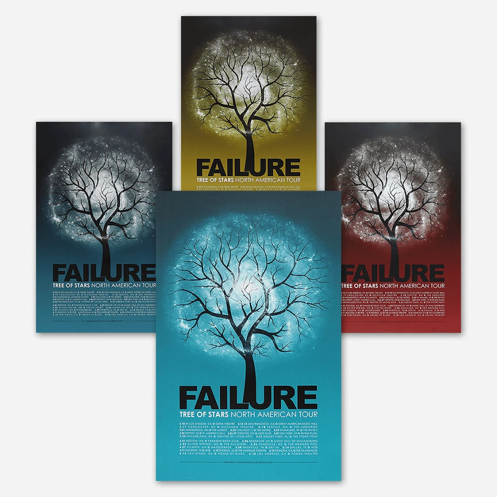 Failure Tree Of Stars North American Tour Posters New Merch 1 Failure Tree Of Stars North American Tour Posters New Merch