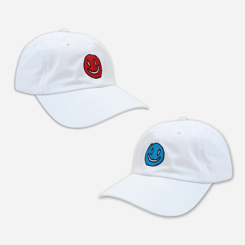 Mac DeMarco New Merch Smiley White Dad Hat 1 Mac DeMarco New Merch Smiley White Dad Hat