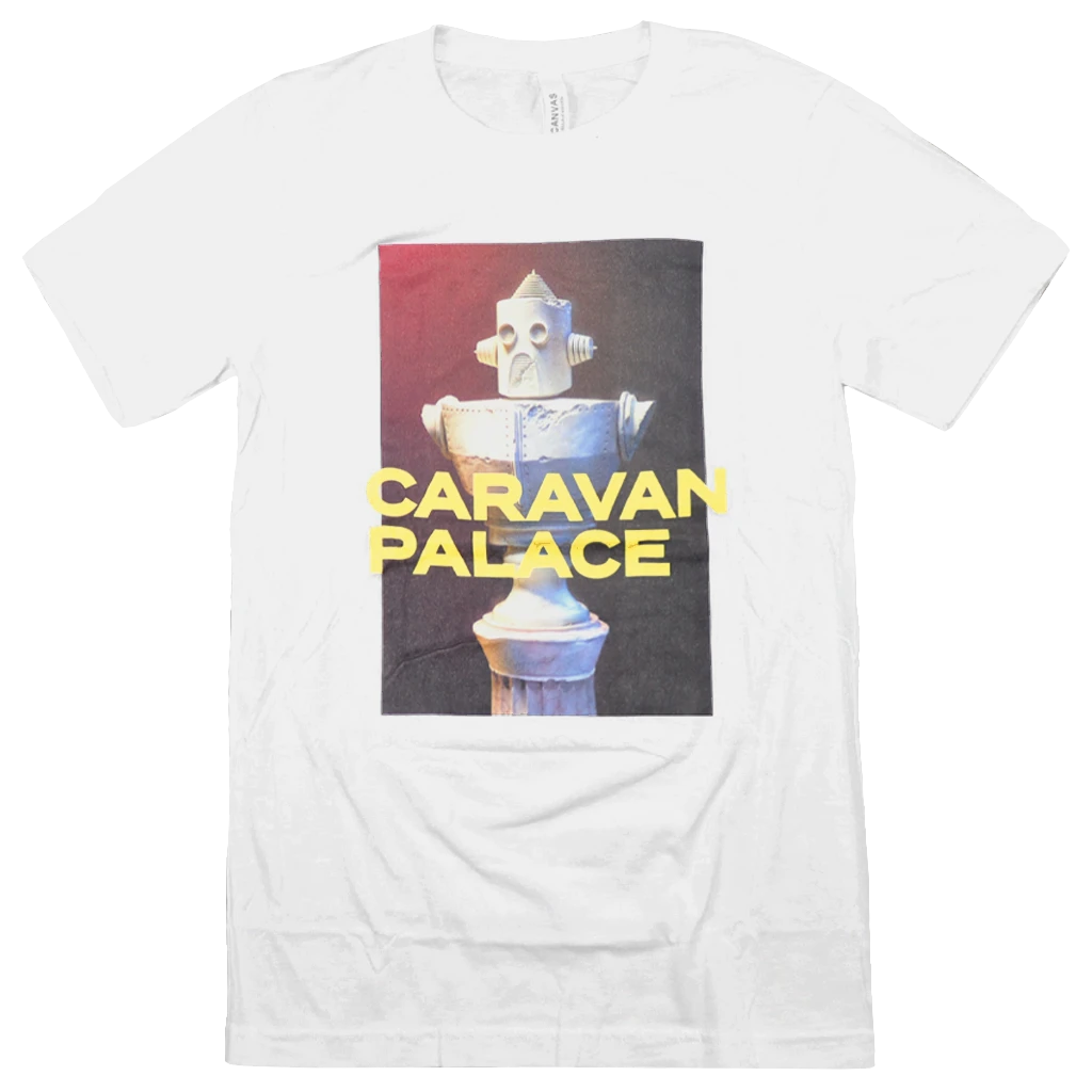 Caravan Palace Chronologic White T-Shirt New Merch 1 Caravan Palace Chronologic White T-Shirt New Merch
