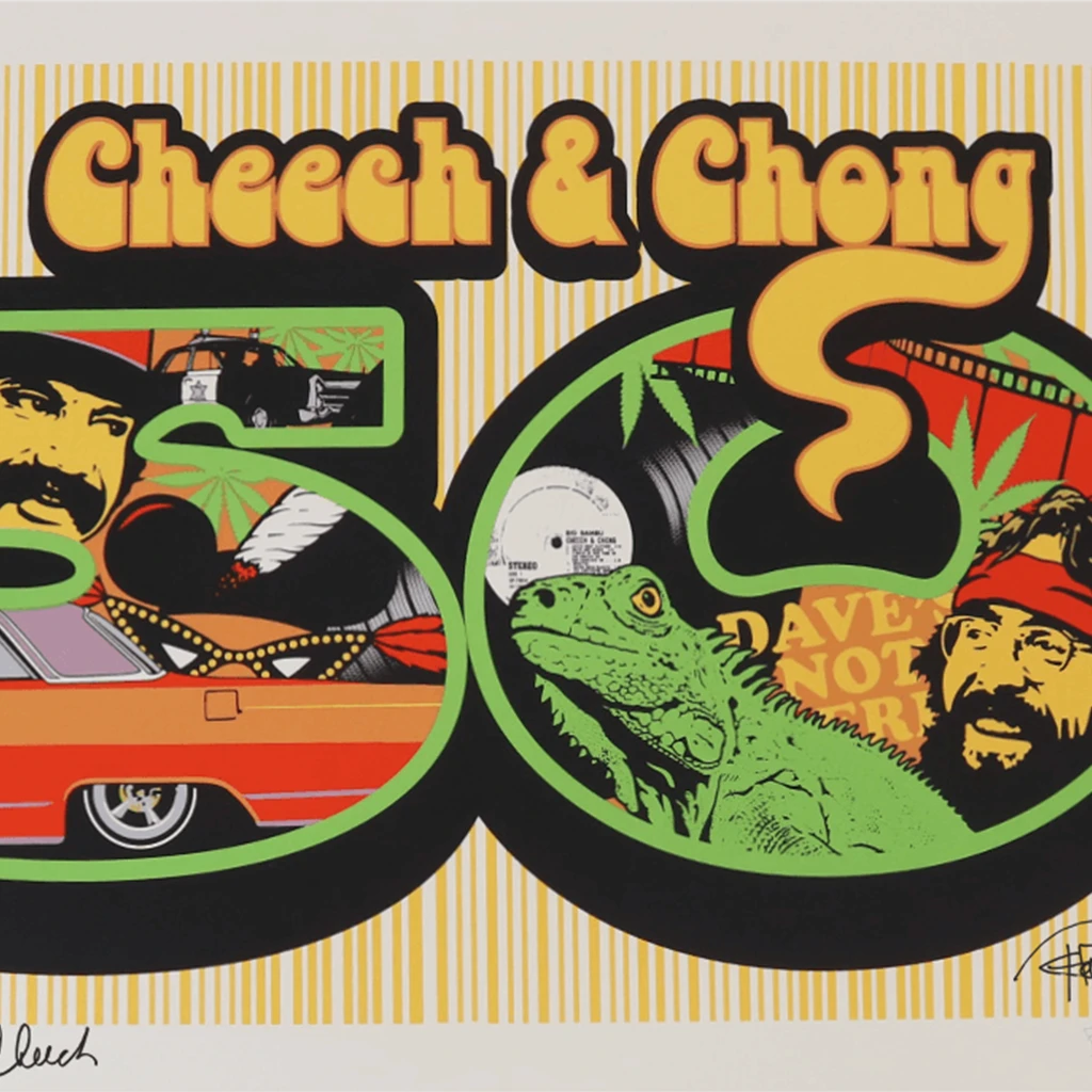 Cheech And Chong 50th Anniversary Autographed Poster - Heavyweight Paper 2 Cheech And Chong 50th Anniversary Autographed Poster - Heavyweight Paper