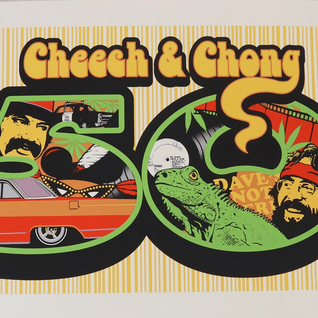 Cheech And Chong 50th Anniversary Poster - Heavyweight Paper 2 Cheech And Chong 50th Anniversary Poster - Heavyweight Paper