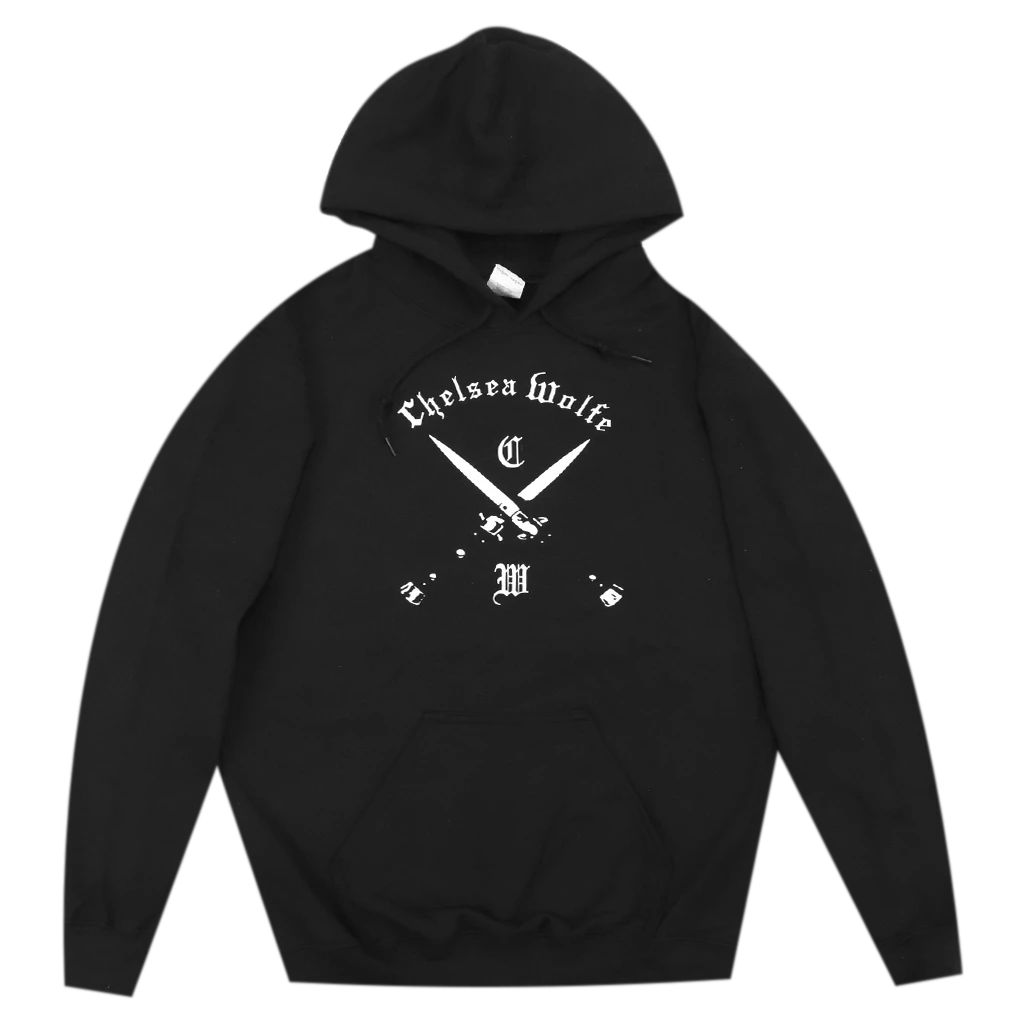 Chelsea Wolfe (CW) Blades Black Pullover Hoodie New Merch 1 Chelsea Wolfe (CW) Blades Black Pullover Hoodie New Merch