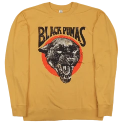 Black Pumas Circle Puma Gold Sweatshirt