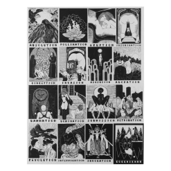 King Khan New Merch Cocchi Khan Black & White Tarot Poster