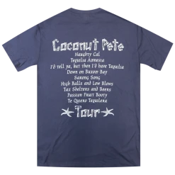 Broken Lizard New Merch Coconut Pete Tour 1978 Vintage Navy T-shirt