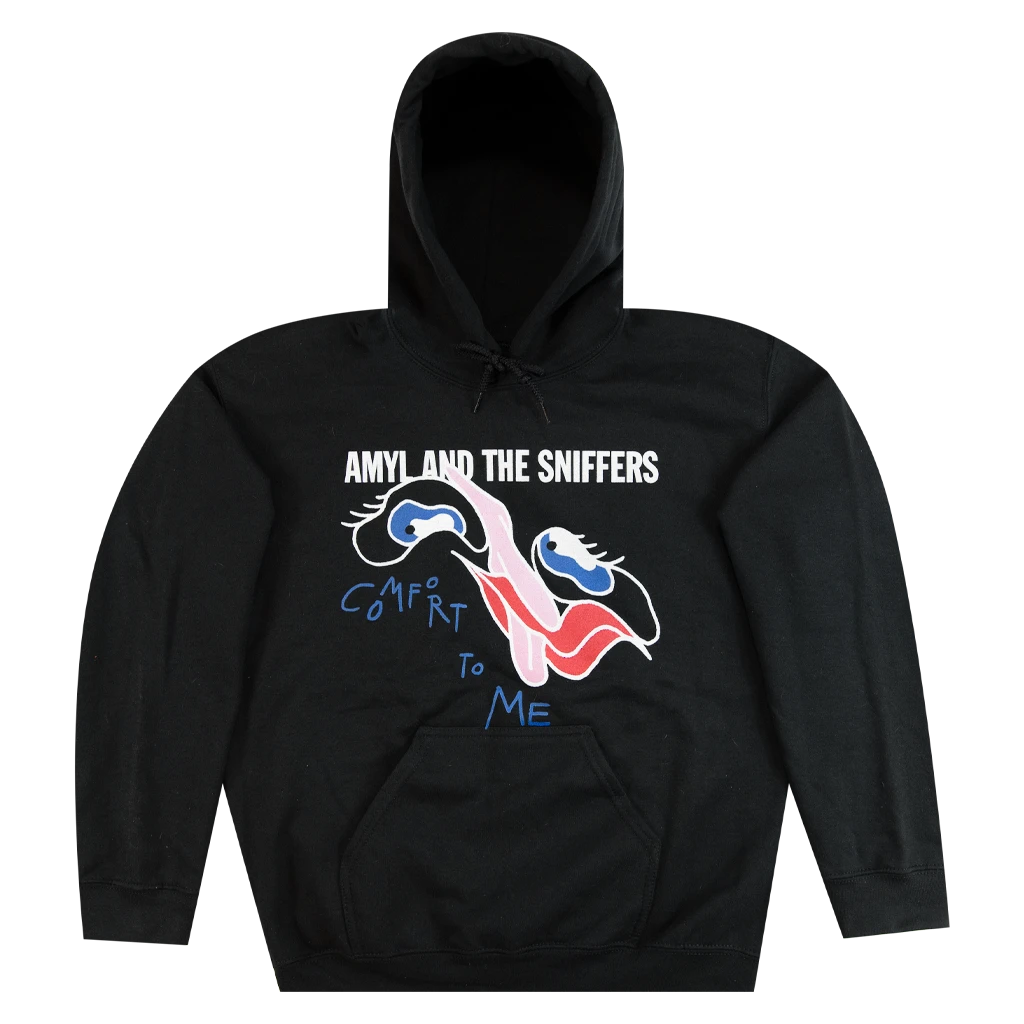 Amyl And The Sniffers Slidey Face Black Pullover Hoodie New Merch 1 Amyl And The Sniffers Slidey Face Black Pullover Hoodie New Merch