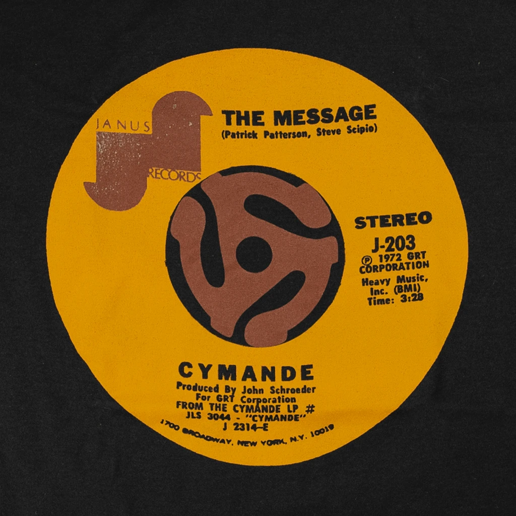 Cymande The Message 45 Black T-Shirt 2 Cymande The Message 45 Black T-Shirt