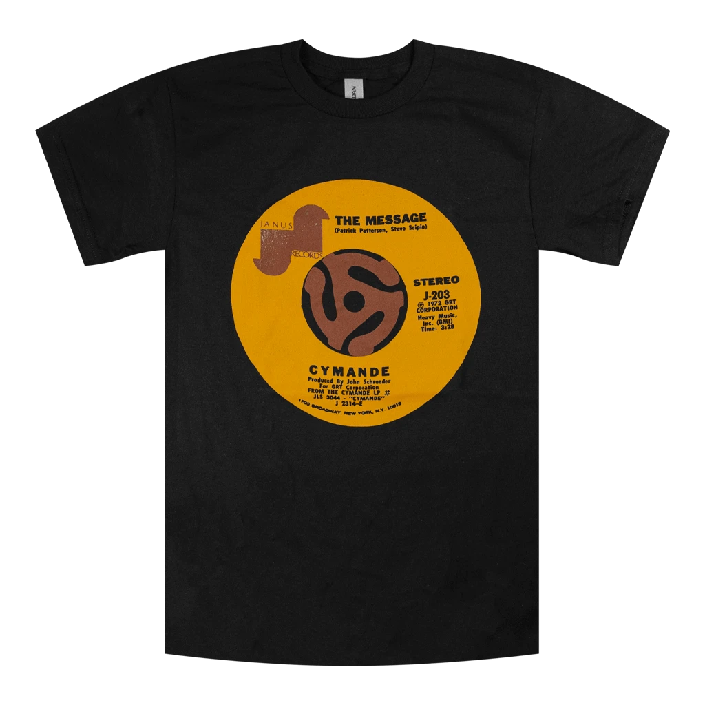 Cymande The Message 45 Black T-Shirt 1 Cymande The Message 45 Black T-Shirt