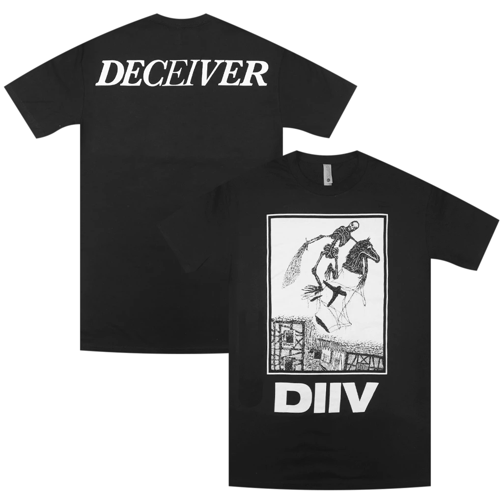 DIIV Deceiver Horsehead Black T-Shirt 1 DIIV Deceiver Horsehead Black T-Shirt