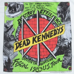 Dead Kennedys Destroy Efficiency 1983 White T-Shirt New Merch