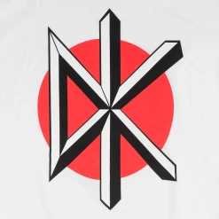 Dead Kennedys DK Logo White T-Shirt (Front Print Only)