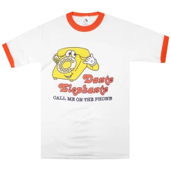 Dante Elephante New Merch Call Me On The Phone Ringer T-Shirt