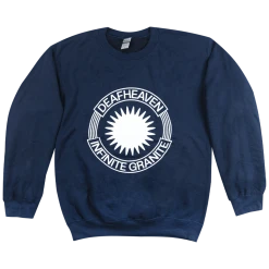 Deafheaven Emblem Navy Crewneck Sweatshirt New Merch