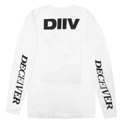 DIIV Deceiver Horsehead Long Sleeve White T-Shirt New Merch