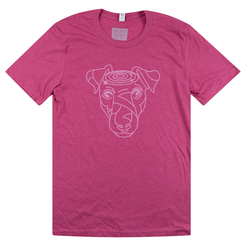 Edie Brickell & New Bohemians New Merch Hunter Logo Raspberry T-Shirt 3 Edie Brickell & New Bohemians New Merch Hunter Logo Raspberry T-Shirt