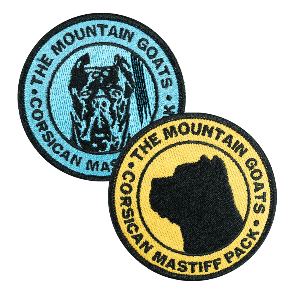 The Mountain Goats New Merch Mastiff Patch 1 The Mountain Goats New Merch Mastiff Patch