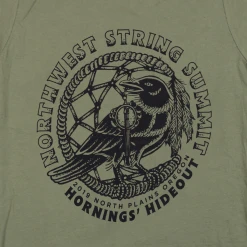 Northwest String Summit Dreamcatcher Women's Military Green T-Shirt New Merch
