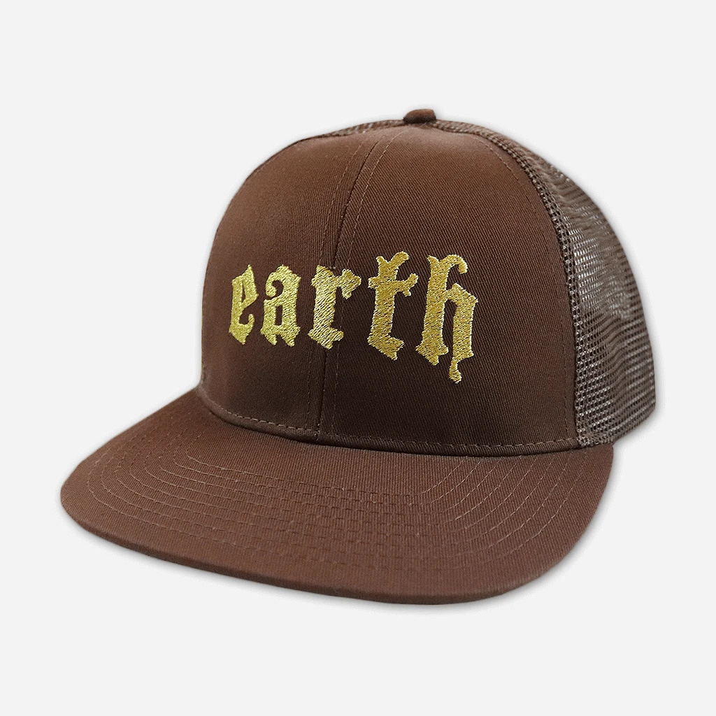 Earth Embroidered Snapback Trucker Hat New Merch 1 Earth Embroidered Snapback Trucker Hat New Merch